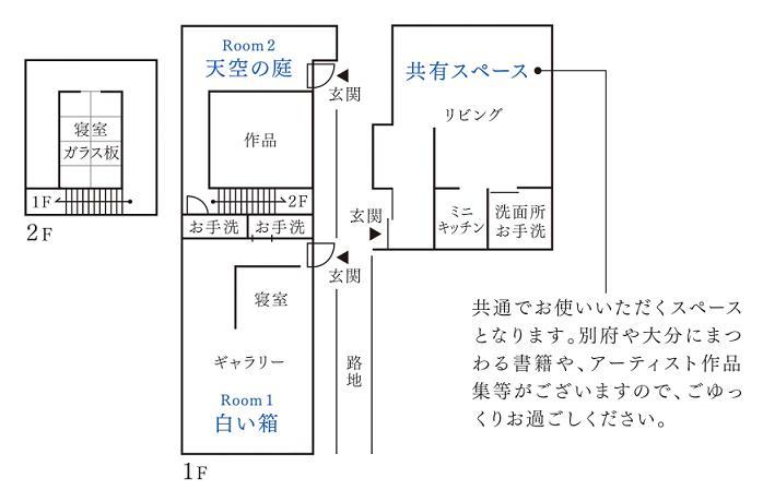 Art House Project The Row House Of Hamawaki Hotell Beppu Eksteriør bilde